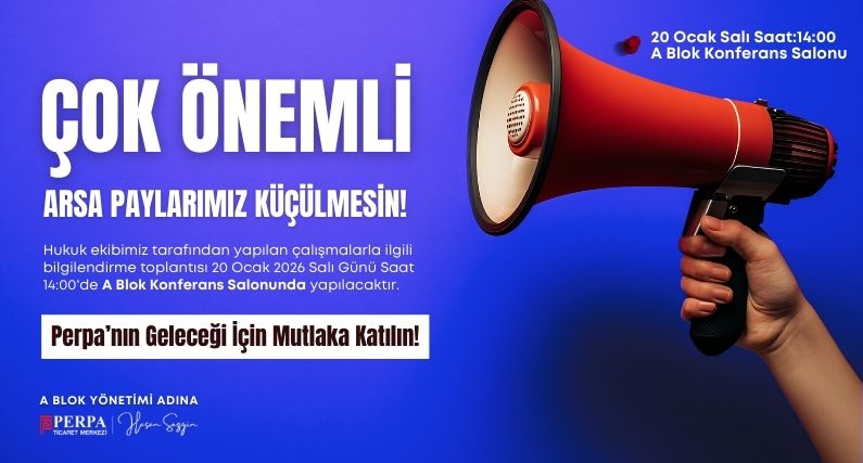 Perpa Ticaret Merkezi İmar Planlarına İtiraz Süreci Hk 