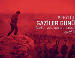 19 Eylül Gaziler Günü Kutlu olsun.. Gazi Mustafa Kemal Atatürk'ü ve Gazilerimizi saygıyla anıyoruz. 