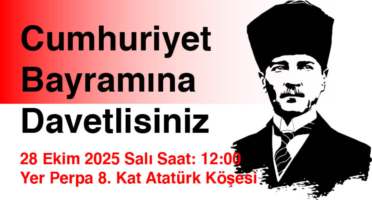 Cumhuriyet Bayramına Davetlisiniz