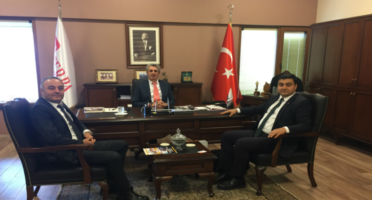 FM EXPO İSTANBUL Fuar Proje Genel Koordinatörü Suat SANDALCI Başkanımız  Hasan SEZGİN'i ziyaret etti. 