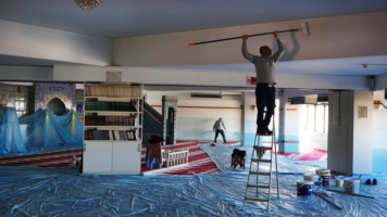 PERPA A Blok’ta Mescid Tadilat ve Boyama Çalışmaları Devam Ediyor